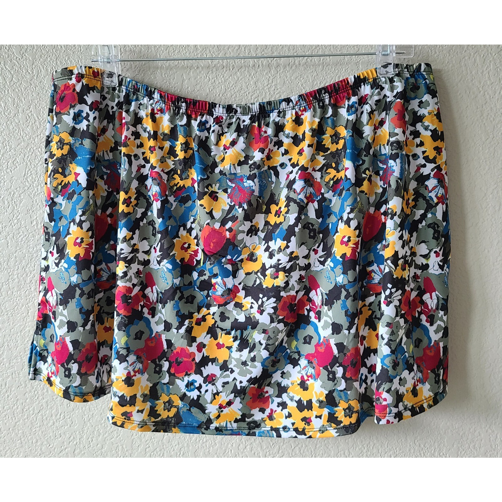 NWT Swim By Cacique Skirt‎ Plus Size 22 Women Floral Bottom Bathing